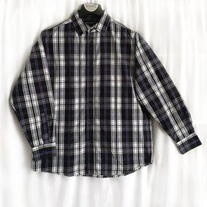 Men's shirt by Beverly Hills Polo Club. Multicolor. Size L. Very nice!